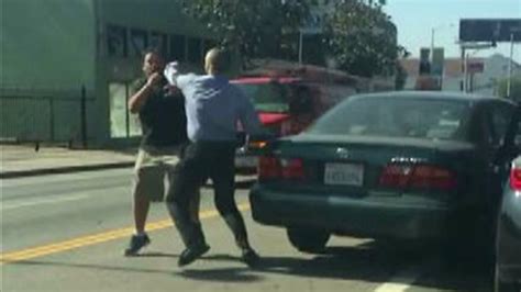 Video shows violent road rage incident in downtown San Diego